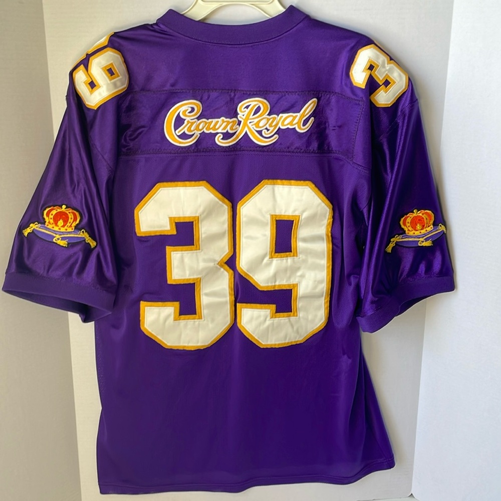 Crown Royal Men's  Size Large Football Jersey #39  Vintage ? Purple